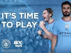 8xbet là đối tác cá cược chính thức của clb manchester city