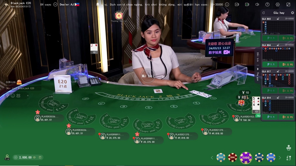 bàn cược blackjack 8xbet