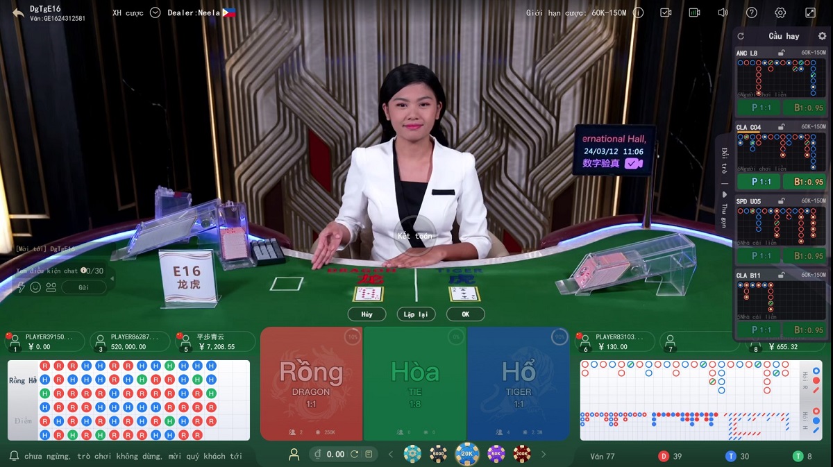 bàn đặt cược rồng hổ 8xbet