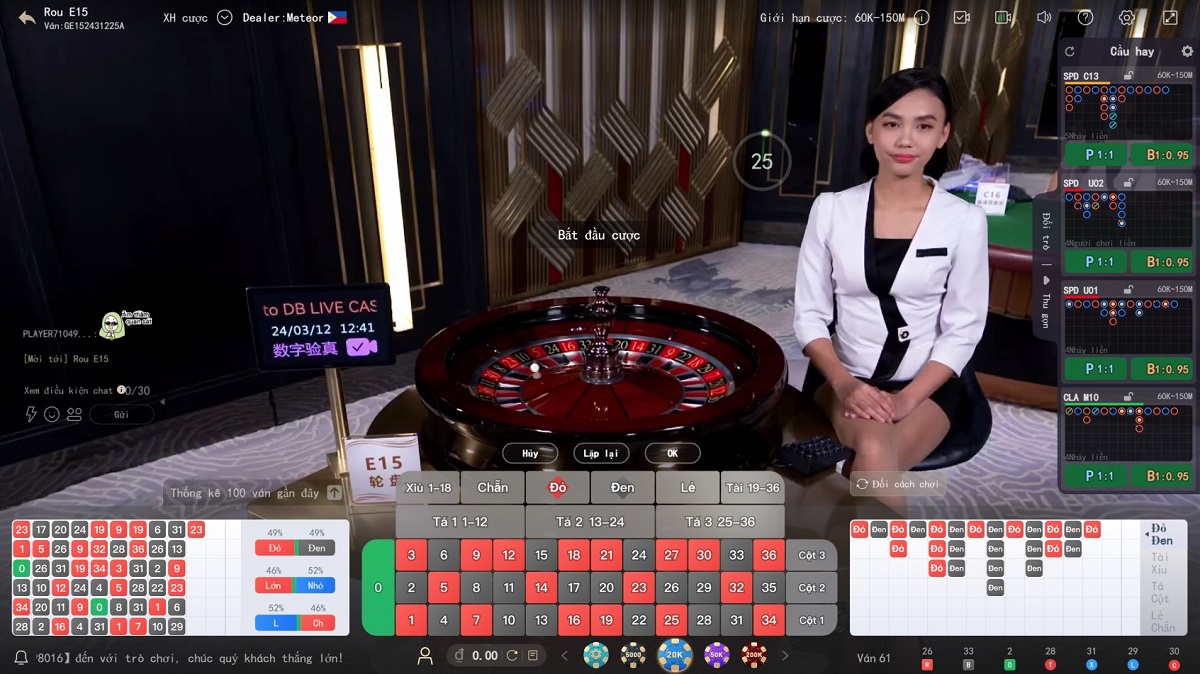bàn đặt cược roulette 8xbet