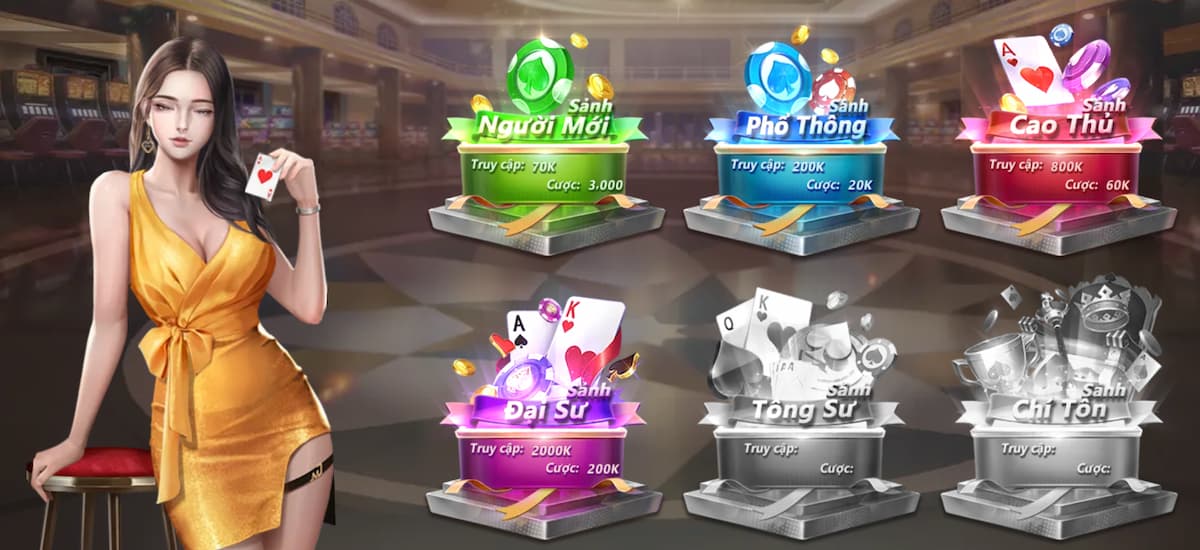 chọn sảnh chơi liêng 8xbet phù hợp với tài chính