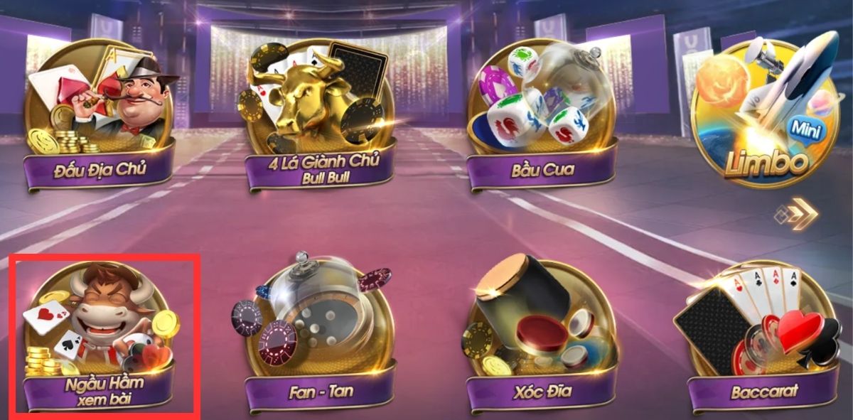 chọn bàn chơi ngầu hầm 8xbet