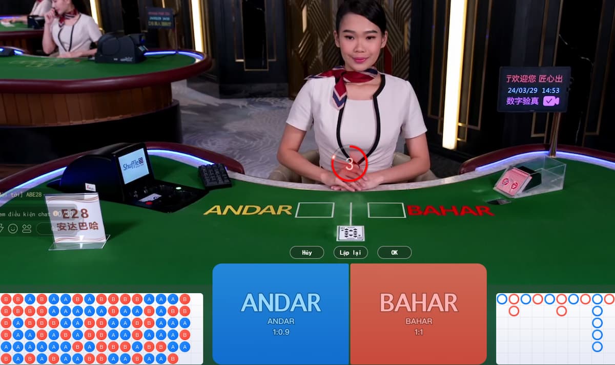 giao diện bàn chơi andar bahar 8xbet