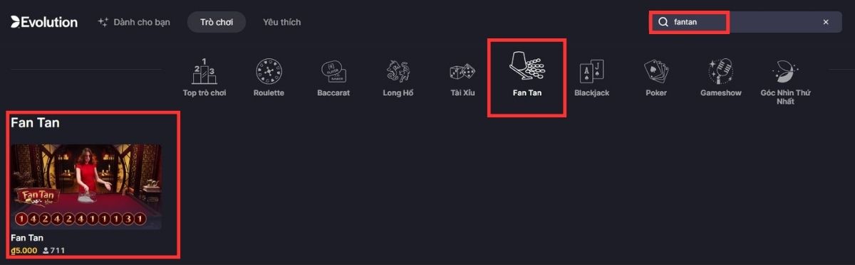 tìm tựa game fantan 8xbet