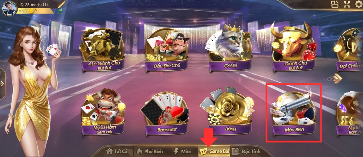 chọn phòng chơi mậu binh 8xbet phù hợp