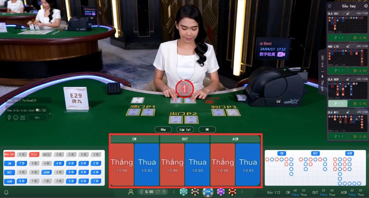 bắt đầu đặt cược