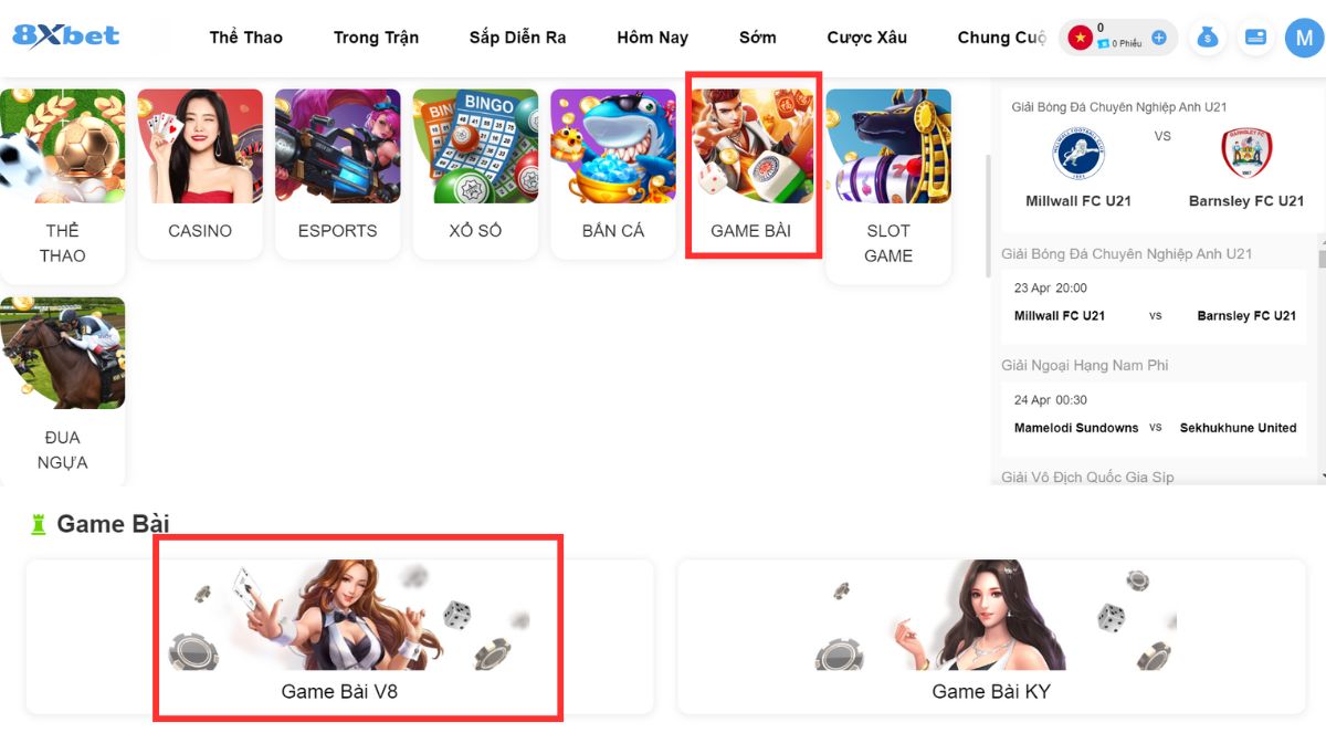 vào sảnh chơi mậu binh 8xbet