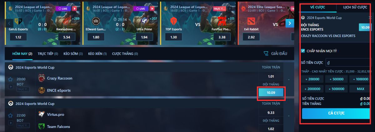 tiến hành đặt cược overwatch 8xbet