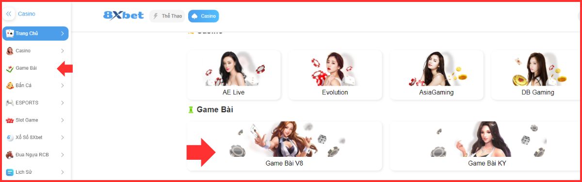truy cập sảnh chơi đấu địa chủ 8xbet